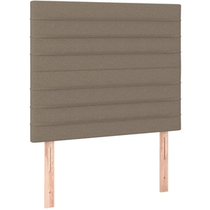 vidaXL Têtes de lit 2 pcs Taupe 100x5x78/88 cm Tissu pas cher