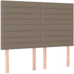 vidaXL Têtes de lit 4 pcs Taupe 72x5x78/88 cm Tissu pas cher