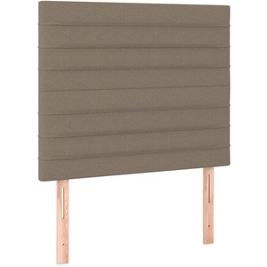 vidaXL Têtes de lit 2 pcs Taupe 90x5x78/88 cm Tissu pas cher