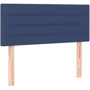 vidaXL Têtes de lit 2 pcs Bleu 90x5x78/88 cm Tissu pas cher