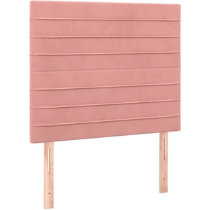vidaXL Têtes de lit 2 pcs Rose 80x5x78/88 cm Velours pas cher