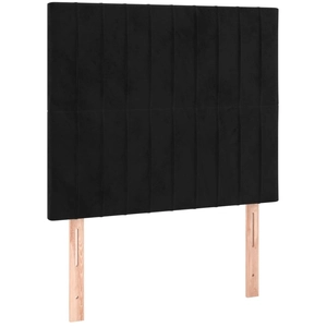 vidaXL Têtes de lit 4 pcs Noir 72x5x78/88 cm Velours pas cher