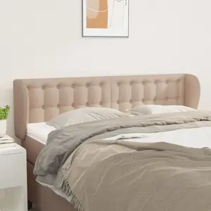 Non communiqué vidaXL Tête de lit avec oreilles Cappuccino 147x23x78/88 cm Similicuir pas cher