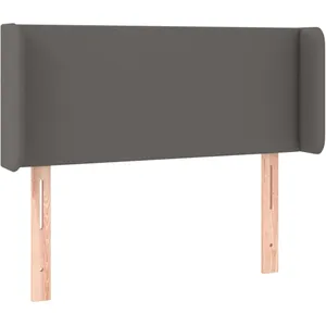 vidaXL Tête de lit avec oreilles Gris 103x16x78/88 cm Similicuir pas cher
