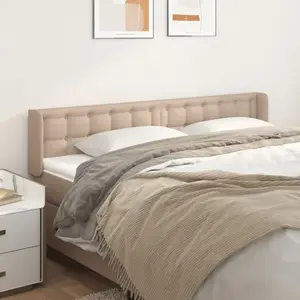vidaXL Tête de lit avec oreilles Cappuccino 183x16x78/88 cm Similicuir pas cher