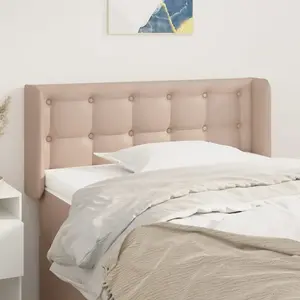 vidaXL Tête de lit avec oreilles Cappuccino 103x16x78/88 cm Similicuir pas cher