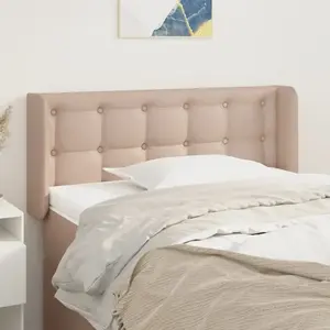 vidaXL Tête de lit avec oreilles Cappuccino 83x16x78/88 cm Similicuir pas cher