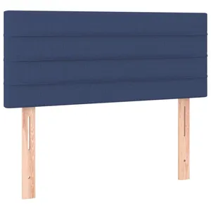 vidaXL Tête de lit à LED Bleu 100x5x78/88 cm Tissu pas cher