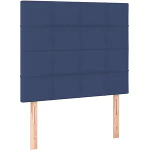 vidaXL Tête de lit à LED Bleu 100x5x118/128 cm Tissu pas cher