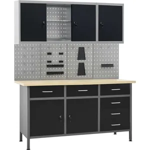 vidaXL Tête de lit à LED Gris 147x16x78/88 cm Similicuir pas cher