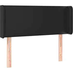 vidaXL Tête de lit à LED Noir 103x16x78/88 cm Similicuir pas cher
