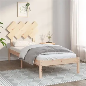 vidaXL Cadre de lit 90x190 cm Simple Bois massif pas cher