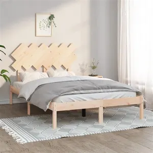 vidaXL Cadre de lit 120x190 cm Petit double Bois massif pas cher