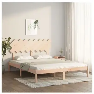 vidaXL Cadre de lit 160x200 cm Bois massif pas cher