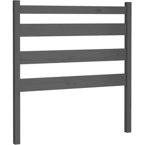 vidaXL Tête de lit Gris 96x4x100 cm Bois massif de pin pas cher