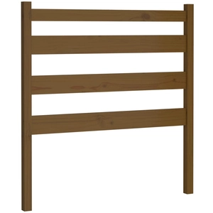 vidaXL Tête de lit Marron miel 106x4x100 cm Bois massif de pin pas cher