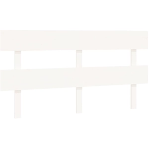 vidaXL Tête de lit Blanc 164x3x81 cm Bois massif de pin pas cher