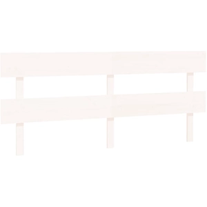vidaXL Tête de lit Blanc 184x3x81 cm Bois massif de pin pas cher