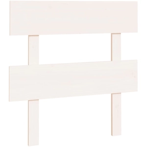 vidaXL Tête de lit Blanc 103,5x3x81 cm Bois massif de pin pas cher