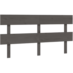 vidaXL Tête de lit Gris 154x3x81 cm Bois massif de pin pas cher