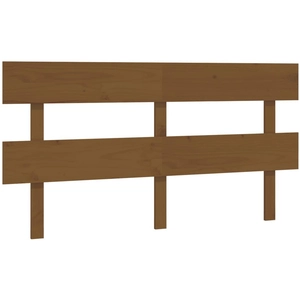vidaXL Tête de lit Marron miel 154x3x81 cm Bois massif de pin pas cher