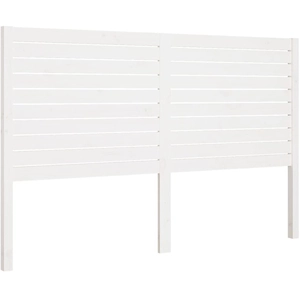 vidaXL Tête de lit Blanc 126x4x100 cm Bois massif de pin pas cher