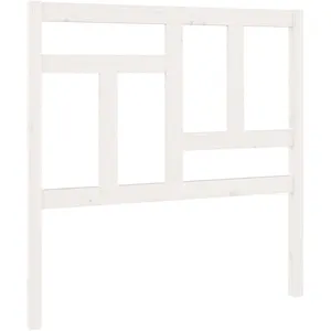 vidaXL Tête de lit Blanc 95,5x4x100 cm Bois massif de pin pas cher