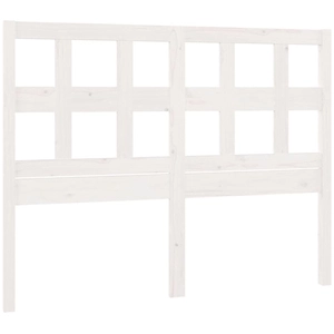 vidaXL Tête de lit Blanc 205,5x4x100 cm Bois massif de pin pas cher