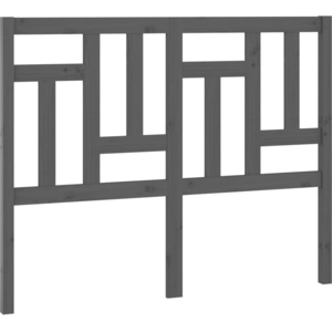 vidaXL Tête de lit Gris 205,5x4x100 cm Bois massif de pin pas cher