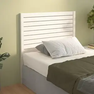 vidaXL Tête de lit Blanc 81x4x100 cm Bois massif de pin pas cher