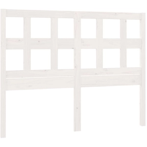 vidaXL Tête de lit Blanc 165,5x4x100 cm Bois massif de pin pas cher