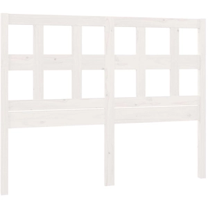 vidaXL Tête de lit Blanc 185,5x4x100 cm Bois massif de pin pas cher
