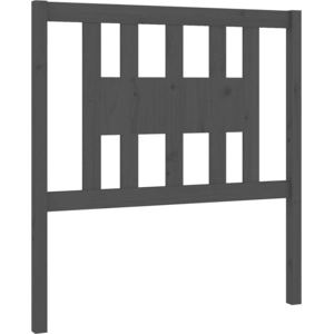 vidaXL Tête de lit Gris 96x4x100 cm Bois massif de pin pas cher