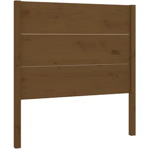 vidaXL Tête de lit Marron miel 81x4x100 cm Bois massif de pin pas cher