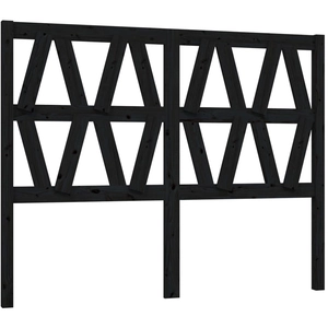 vidaXL Tête de lit Noir 166x4x100 cm Bois massif de pin pas cher