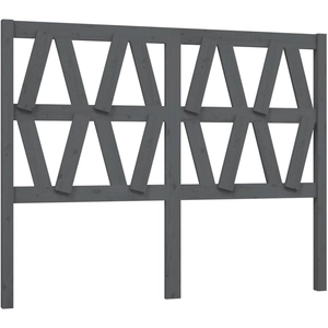 vidaXL Tête de lit Gris 146x4x100 cm Bois massif de pin pas cher