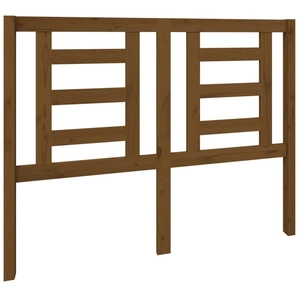 vidaXL Tête de lit Marron miel 126x4x100 cm Bois massif de pin pas cher