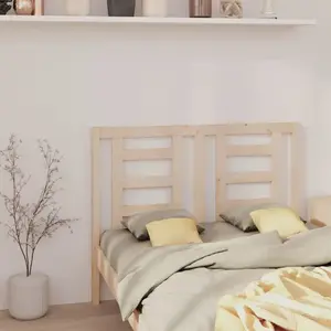 vidaXL Tête de lit 126x4x100 cm Bois massif de pin pas cher