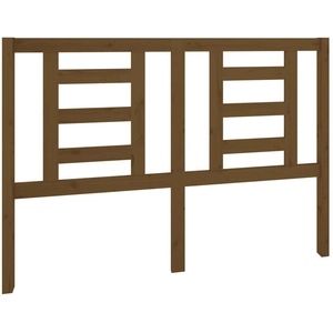 vidaXL Tête de lit Marron miel 141x4x100 cm Bois massif de pin pas cher