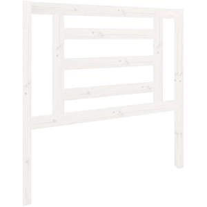 vidaXL Tête de lit Blanc 96x4x100 cm Bois massif de pin pas cher