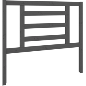 vidaXL Tête de lit Gris 106x4x100 cm Bois massif de pin pas cher
