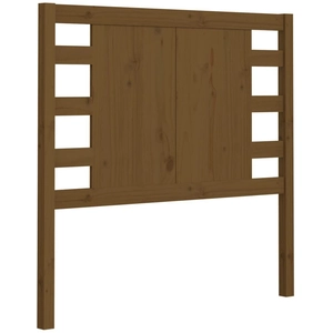 vidaXL Tête de lit Marron miel 106x4x100 cm Bois massif de pin pas cher