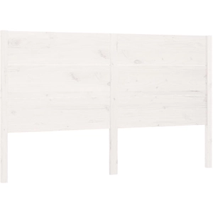 vidaXL Tête de lit Blanc 206x4x100 cm Bois massif de pin pas cher