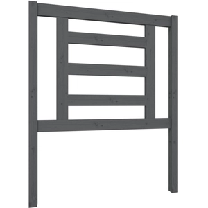 vidaXL Tête de lit Gris 81x4x100 cm Bois massif de pin pas cher