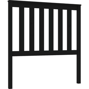 vidaXL Tête de lit Noir 96x6x101 cm Bois massif de pin pas cher