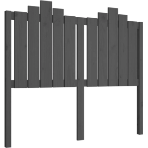 vidaXL Tête de lit Gris 126x4x110 cm Bois massif de pin pas cher