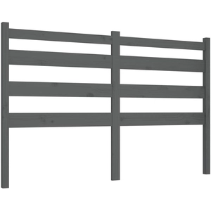 vidaXL Tête de lit Gris 186x4x100 cm Bois massif de pin pas cher