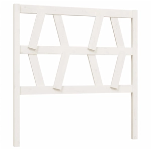 vidaXL Tête de lit Blanc 126x4x100 cm Bois massif de pin pas cher