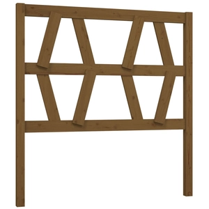 vidaXL Tête de lit Marron miel 126x4x100 cm Bois massif de pin pas cher