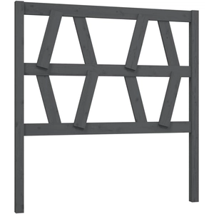 vidaXL Tête de lit Gris 106x4x100 cm Bois massif de pin pas cher